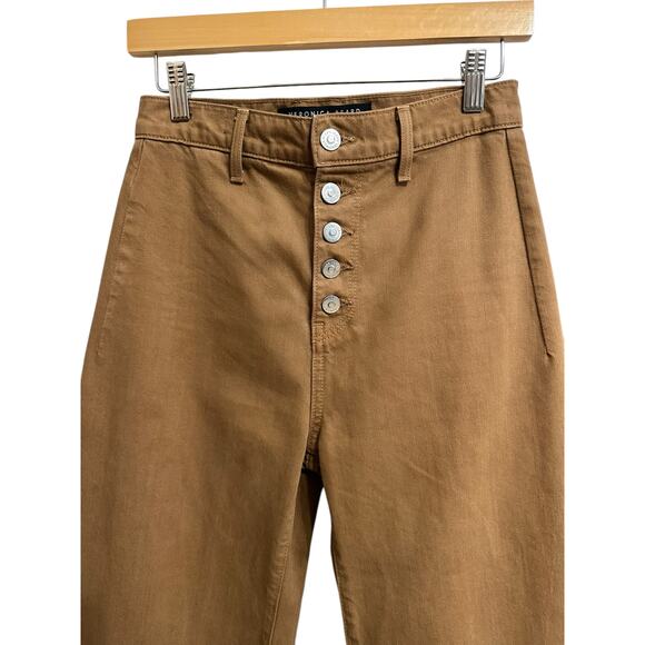 Veronica Beard grant wide-leg high rise ochre jean size 26/2 $268 - Picture 3 of 6
